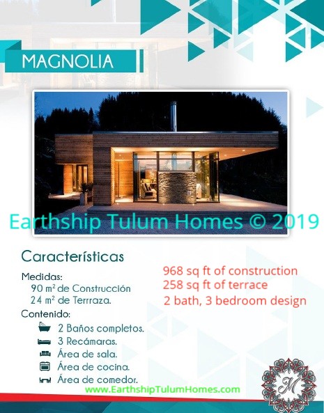 The MAGNOLIA - 2 bath 3 bedroom 968 sq ft home